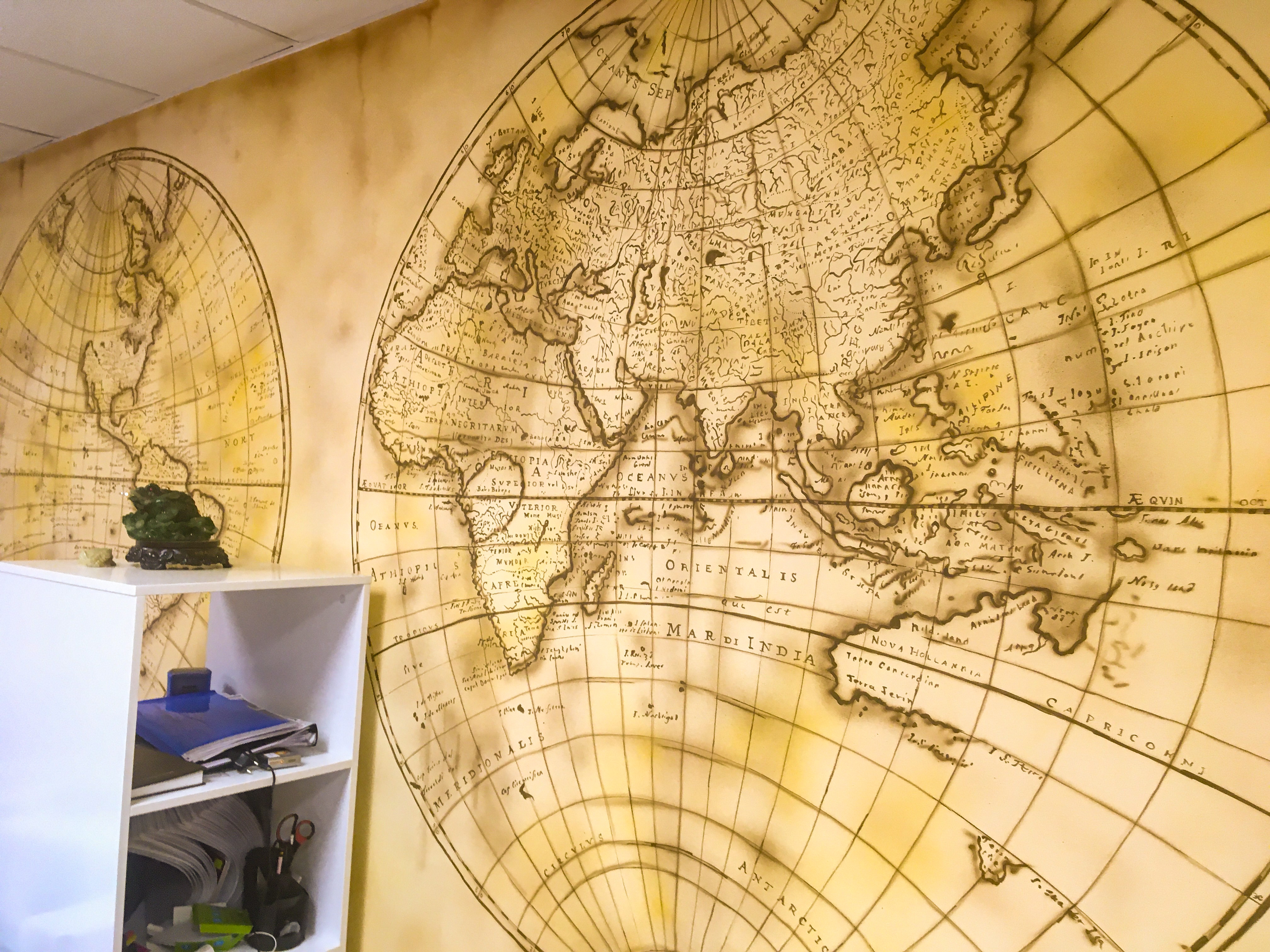 Карта мира для тур агентства 